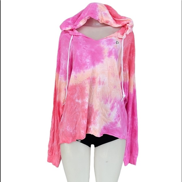 PINK Victoria's Secret Tops - Pink Victoria’s Secret Long Sleeve Hoodie Size L